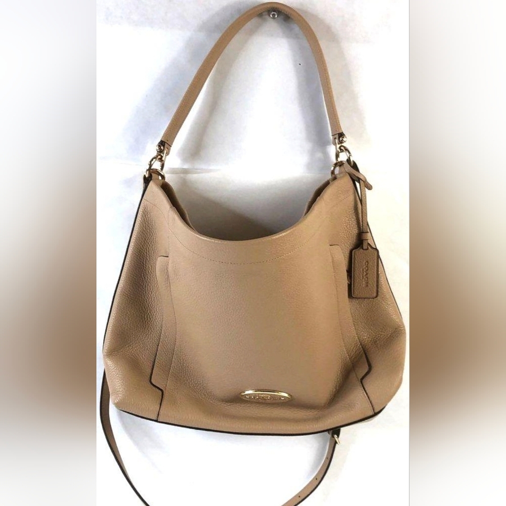 Coach Tan Leather Shoulder Bag